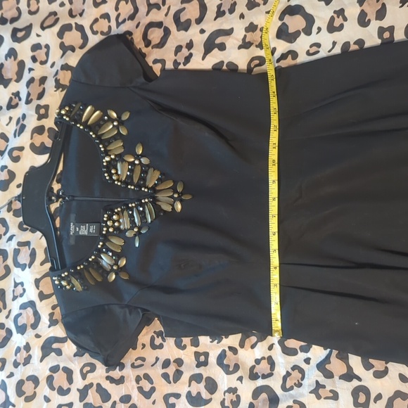 Alfani Petite A-Line Beaded Bodice Dress 10p - Picture 3 of 7